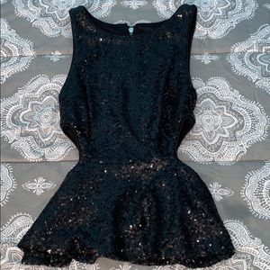 Forever 21 Sequin Peplum Top!